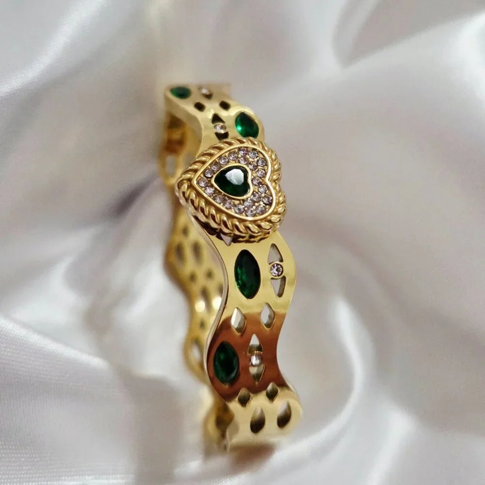 Gold Plated Stainless Steel VARIETY Bangle Bracelet Geometric Design SELECT